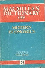 دیکشنری اقتصاد مدرن – مک میلان Macnilan Dictionary of Modern Economics